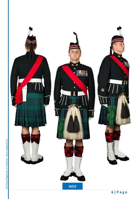 Scots No1a Dress Ceremonial Warrant Officer Class 2 Uomini Donne