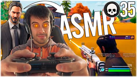 ASMR FASTEST MOUTH SOUNDS EVER FORTNITE SOLO VS SQUAD 35 KILLS