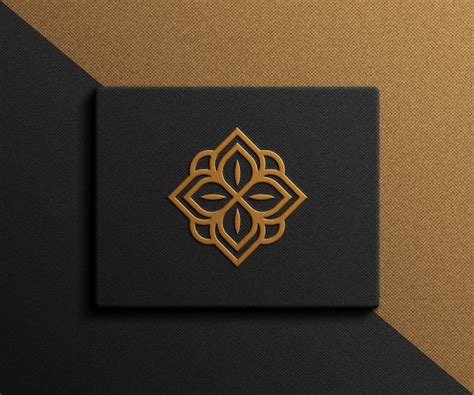 Premium Photo Psd Gold Luxury Logo Mockup