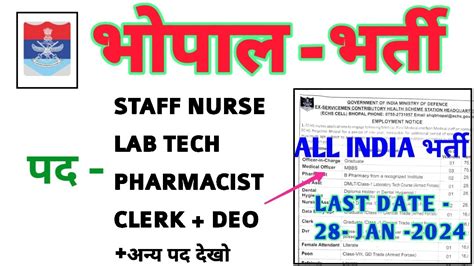 Staff Nurse Lab Tech Pharmacist Doctor Clerk