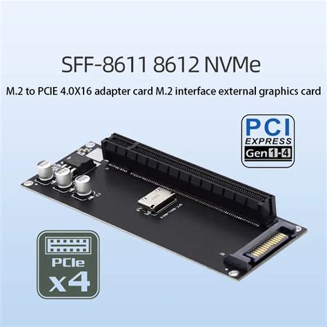 Sff Oculink Ke Pcie X Adaptor Slot Pci E Kartu Ekspansi