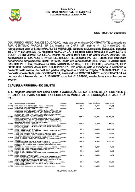 CONTRATO 20230389 MR ass Prefeitura Municipal de Jacundá Gestão