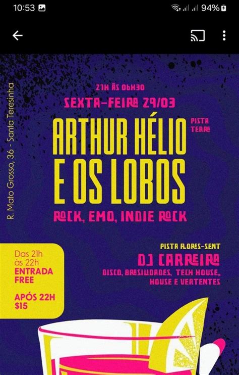 Arthur Helio e os Lobos Dj Carreira em Santo André Sympla