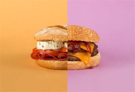 Fast Food Vs Slow Food Fotograf A De Producto Behance