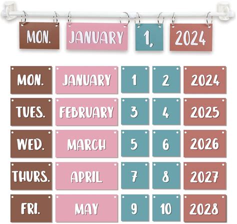 Amazon Wshasee Boho Calendar Bulletin Board With Set Date