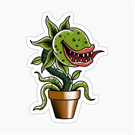 Venus Fly Trap Sticker By Nicoleharvey Redbubble