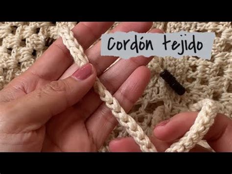 Como tejer un Cordón a crochet Cordón Tejido YouTube