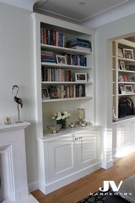 Bespoke Fitted Bookcases Alcove Shelving And Cabinets In London Jv