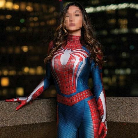 2021 Spider Woman Jumpsuit Cosplay Costume Spiderman Bodysuit Halloween