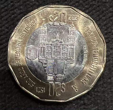 Moneda Conmemorativa A Os Memoria Mexico Tenochtitl N En Venta En