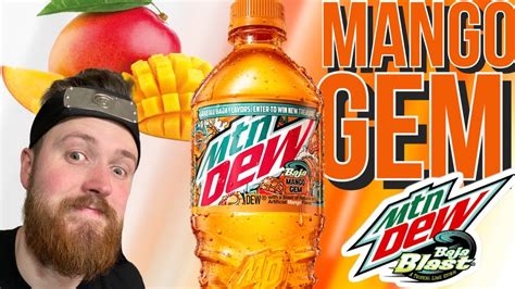 Mtn Dew Baja Mango Gem Review The Best Baja Flavor Youtube