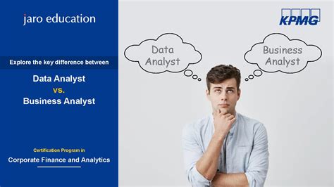 Difference Between A Data Analyst And Business Analyst