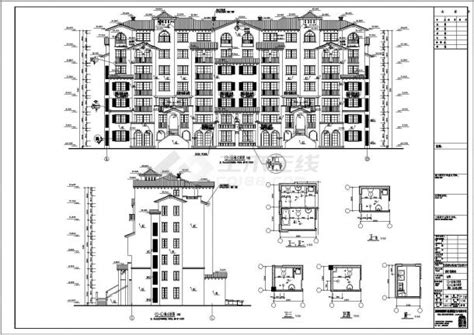 某地七层框架结构住宅楼建筑设计施工图土木在线