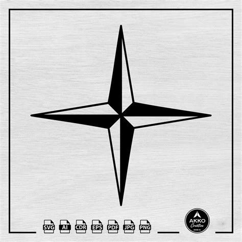 Nautical Star Svg Png Compass Star Svg Png Compass Navy Star Svg Png