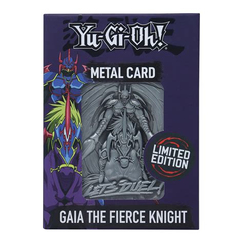 Yu Gi Oh Limited Edition Gaia The Fierce Knight Metal Card