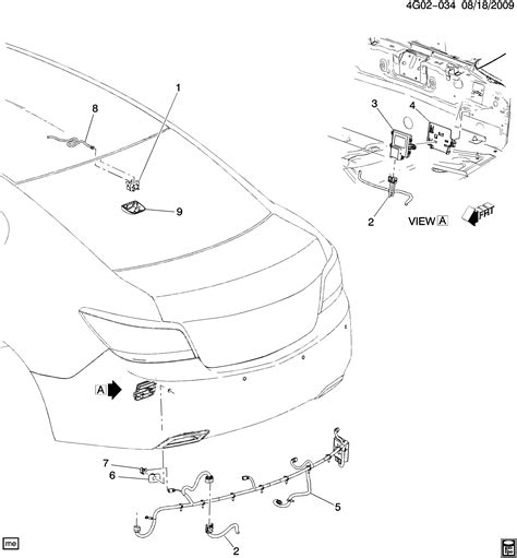 Buick Lacrosse Allure G Sensor System Rear Object Parking Assist Ud