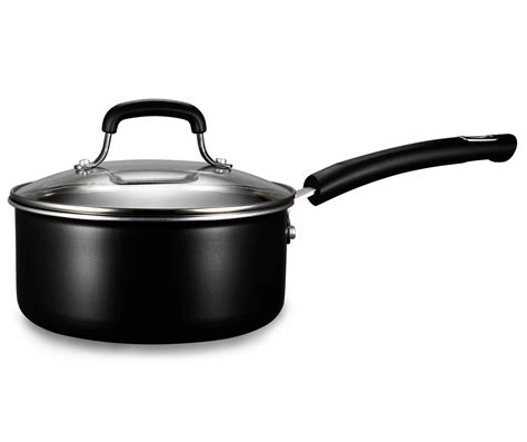 Great Gatherings 3-Quart Black Aluminum Saucepan with Rivet Handle ...