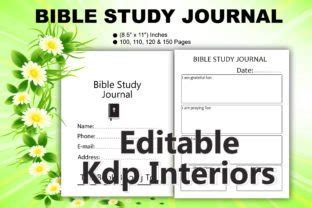 Bible Study Journal For KDP Interior Graphic By Craft Studios