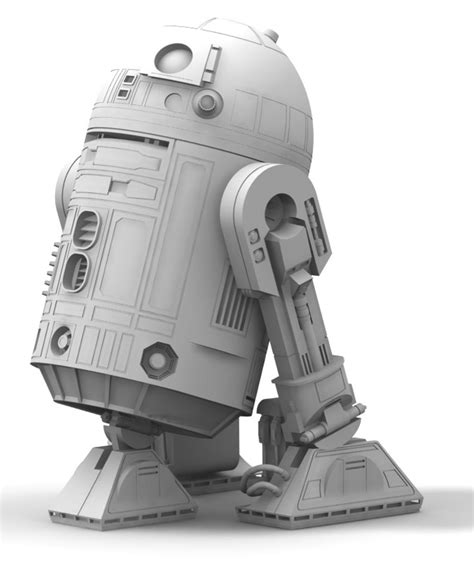 3d R2 D2 Star Wars Model