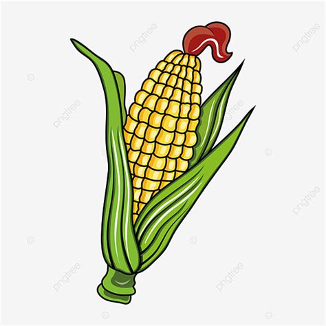 Corn On The Cob Clipart Vector, Animated Corn Cob, Big Corn, Corn Cob ...