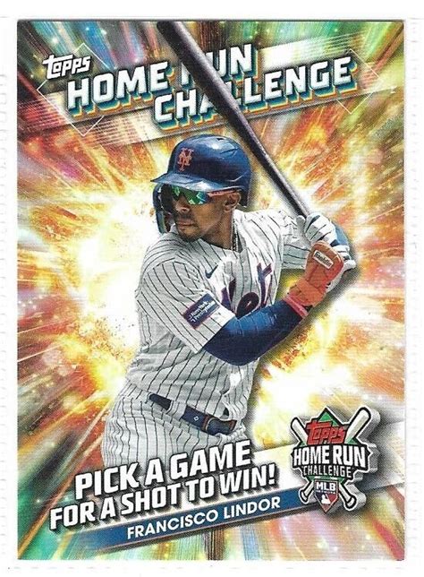 Francisco Lindor Topps Home Run Challenge Insert Unscratched