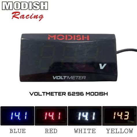 Jual Volt Meter Digital Waterproof Motor Voltmeter Aki Slim Mini Anti