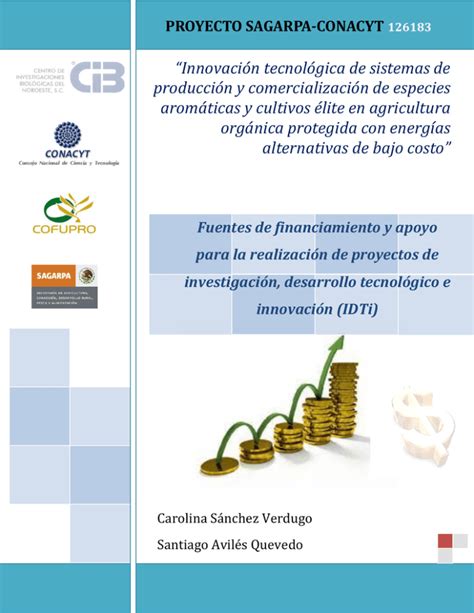 Fuentes Financiamiento Proyectos Investigacion Intranet