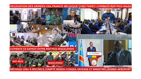 Delegation Des Armees Usa France Belgique Chez Fardc Combats