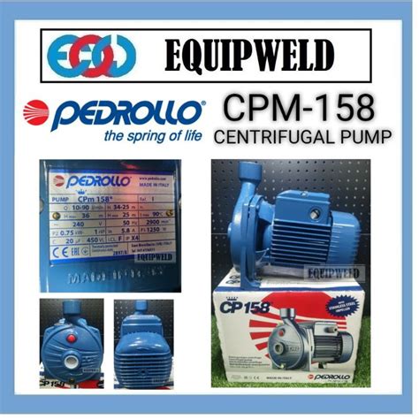 Pedrollo Cpm Centrifugal Pump Water Pump Made In Italy Hp W