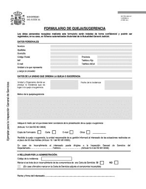 Fillable Online Mugeju Solicitud De Queja En Worddoc Fax Email Print
