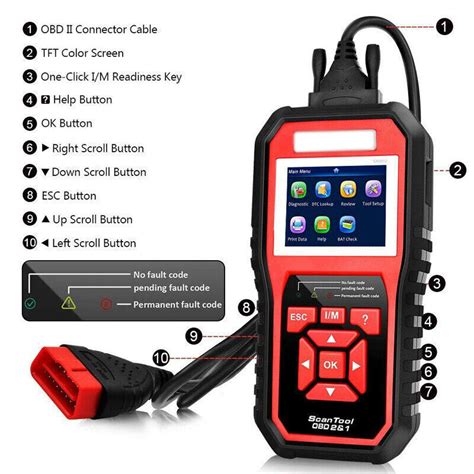 Universal ODB OBD2 Auto Car Diagnostic Tool Scanner KW850 Automotive