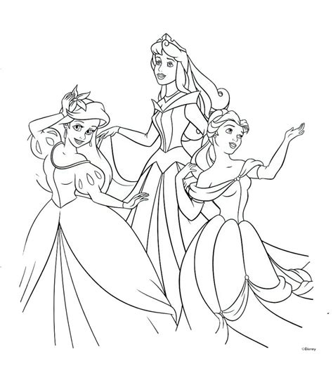 Free Printable Disney Princess Coloring Pages For Kids