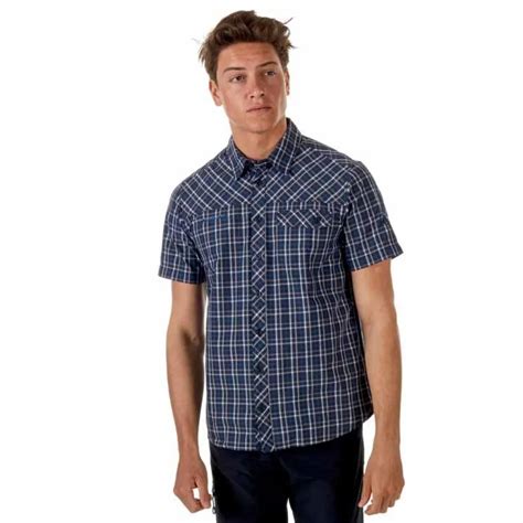 Mammut Asko Short Sleeve Shirt Blue Trekkinn