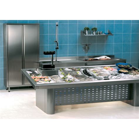 Prodis Fisk15 15m Stainless Steel Fish Display Counter