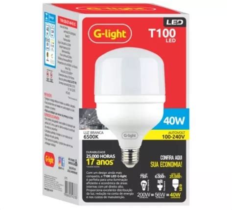 Lampada Led Bulbo W E T Branco Frio K G Light