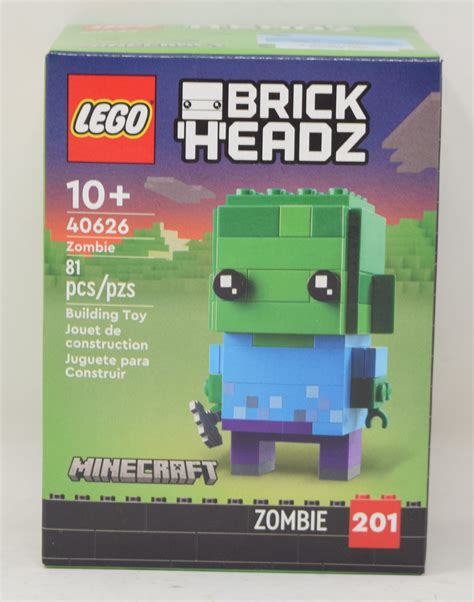 Lego Minecraft Zombie Brickheadz Set 40626 New Golden Apple Comics