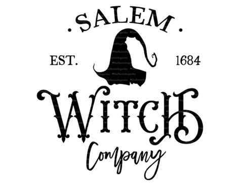 Salem Witch Company Svg Old Halloween Svg Vintage Halloween Etsy