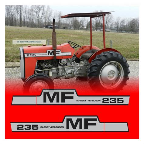 Kit Etiquetas Adesivos Trator Massey Ferguson Mf R Em