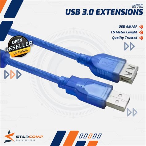 Jual Kabel Usb Perpanjangan Usb 3 0 Nyk Extender Shopee Indonesia