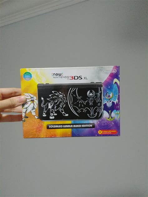 New Nintendo 3DS XL Solgaleo Lunala Black Edition Video Gaming Video