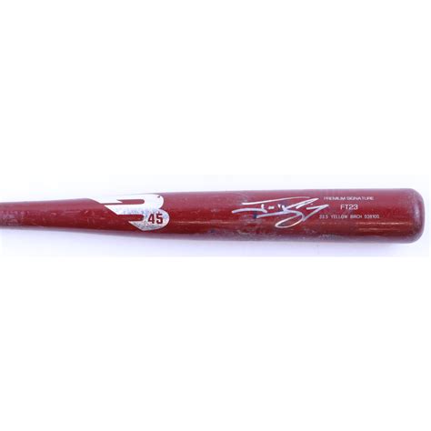 Jonny Gomes Signed Game Used B Baseball Bat Jsa Pristine Auction