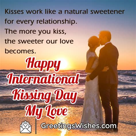 International Kissing Day Wishes Messages 6th July Greetings Wishes