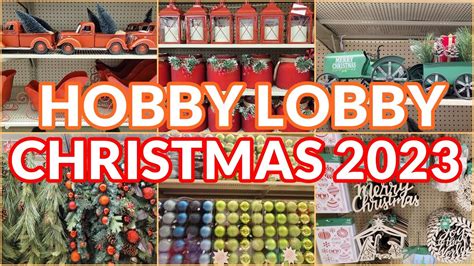 Hobby Lobby Christmas Decor 2023 Christmas In July Shop With Me Youtube