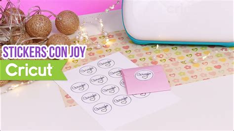 Stickers Adesivi Con Cricut Joy Youtube