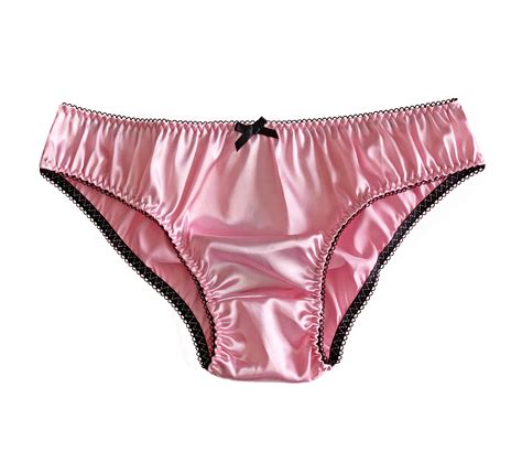 Luxe Satin Frilly Sissy Panties Bikini de culotte sous vêtements Slips