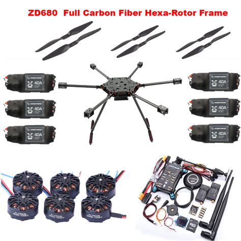 Zd Full Carbon Fiber Hexa Rotor Foldable Arm Hexacopter Frame Kit