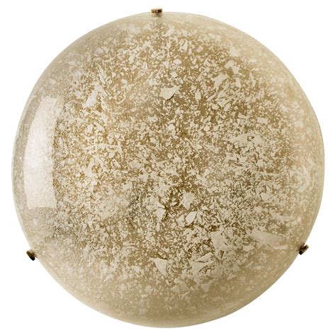 Thick Massive Bubble Glass Flush Mount Wall Light 1960 For Sale At 1stdibs