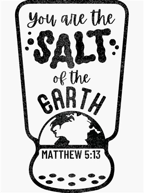 Salt Of The Earth Aesthetic Christian Sticker For Sale By Kartaantika