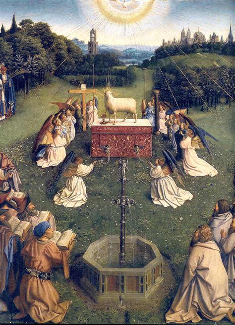 Adoration of the Lamb (1425-1429) detail - Sophia Teachers