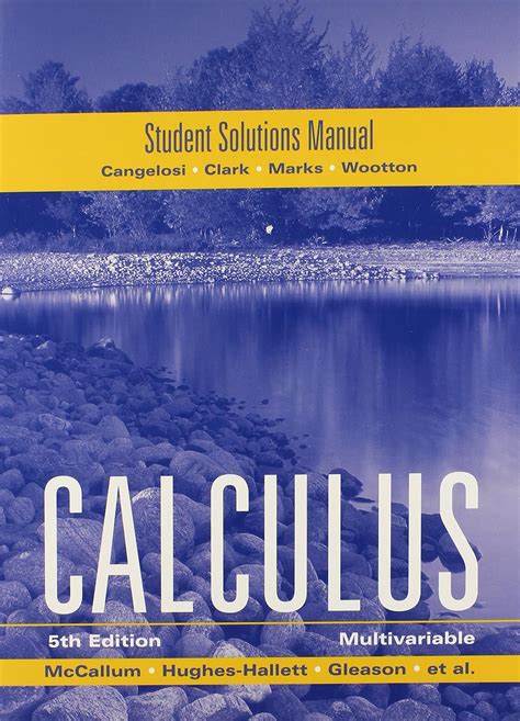 Calculus Multivariable Lonzano Guadalupe I Hughes Hallett Deborah Gleason Andrew M